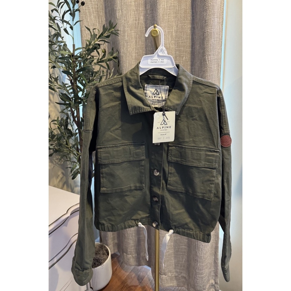 Alpine Design Cedar Sky Utility Jacket Womens Medium Ivy Green NEW